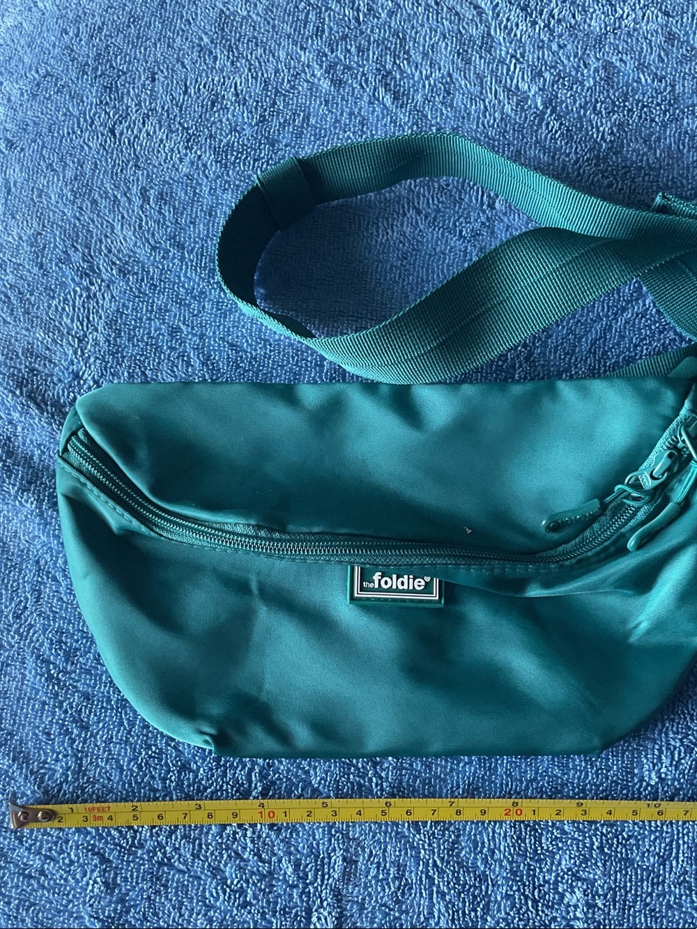 Foldie Teal Crossbody Bag – Sleek Everyday Waist Pack